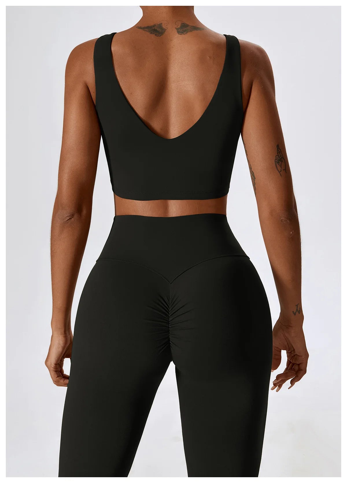 NLW Elite Seamless 2-Piece Yoga Set – High-Performance Compressed Fitness Suit