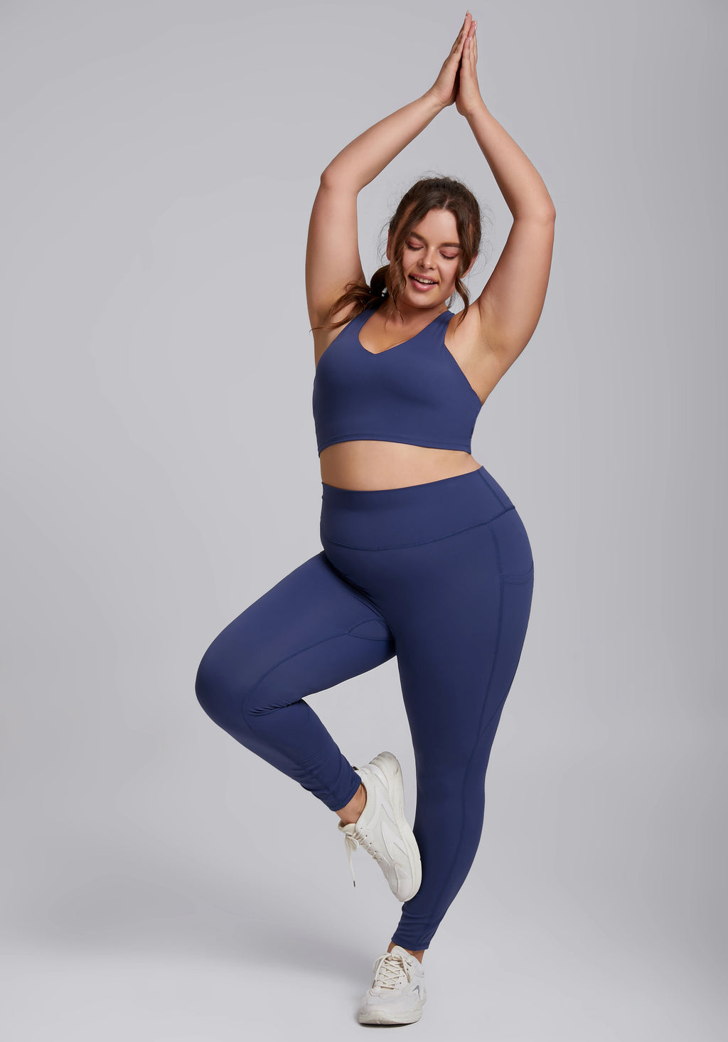 Premium 2-Piece Plus Size Sports Set – High-Performance Yoga & Fitness Wear