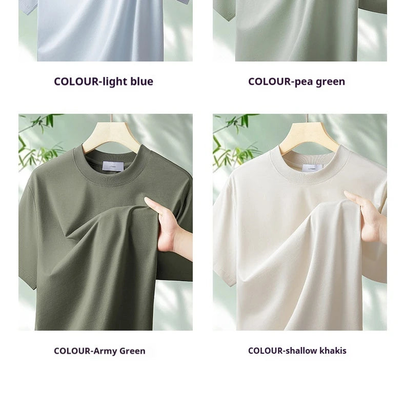 NLW Men Premium Bamboo & Cotton Cool Tee – Ultra-Soft Moisture-Wicking Summer T-Shirt