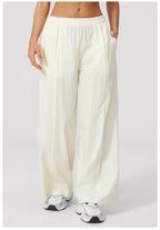 Loose Fit Contrasting Lines Sports Pants | Women's UV-Protection Yoga & Fitness Pants