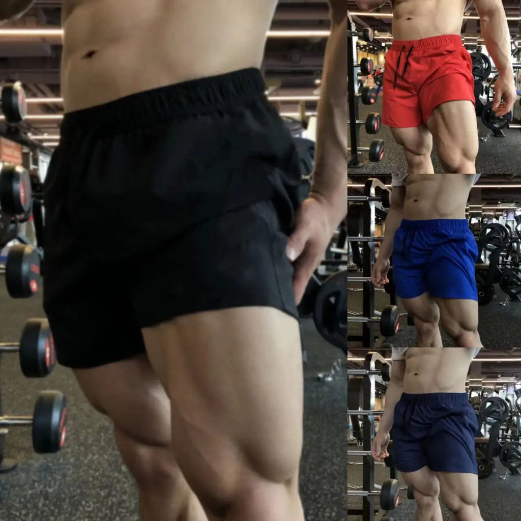 NLW Quick-Dry Summer Sports Shorts – Lightweight Solid Beach Running & Jogging Shorts