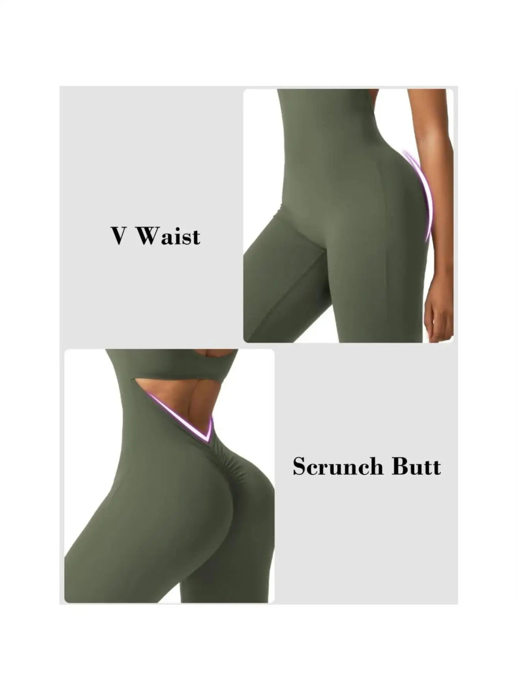 NLW Seamless Backless Flare Jumpsuit