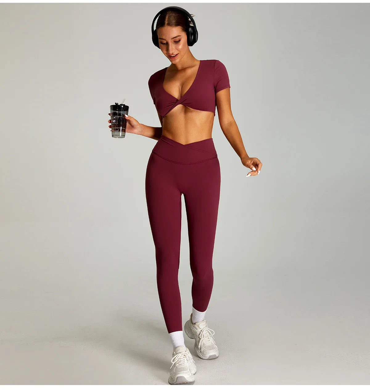 Sexy Short-Sleeve Workout & Yoga Tee
