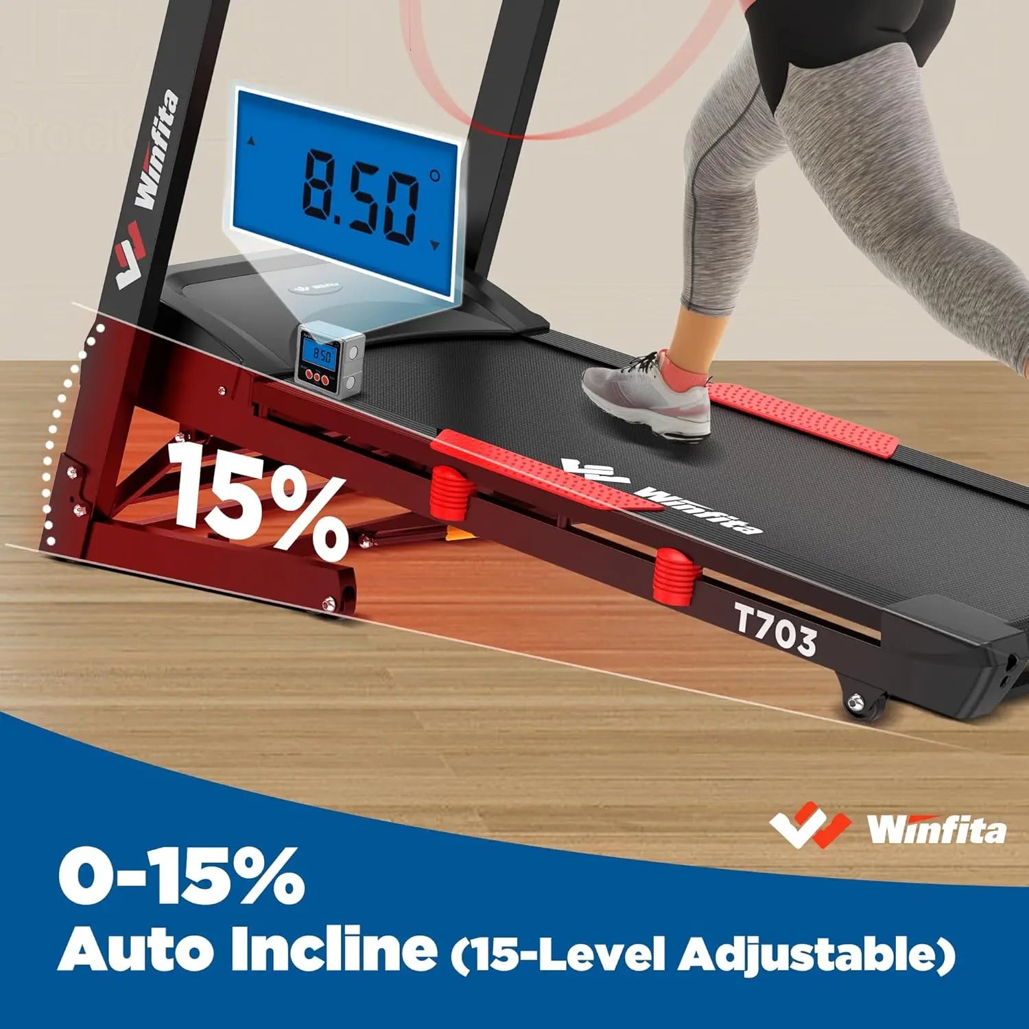 NLW Fitness Pro Treadmill with Bluetooth App