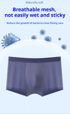 NLW Men's Athletic Knit Boxer Briefs | Moisture-Wicking 4-Way Stretch Underwear