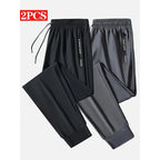 NLW 2-Pack Unisex Sports High Stretch Jogging Pants