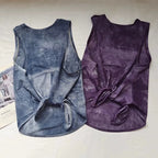 NLW Artistic Tie-Dye Sleeveless Gym Top – Breathable Mesh Back Yoga Vest