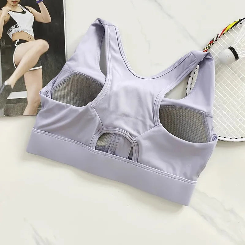 NLW High Impact Front Zipper Sports Bra
