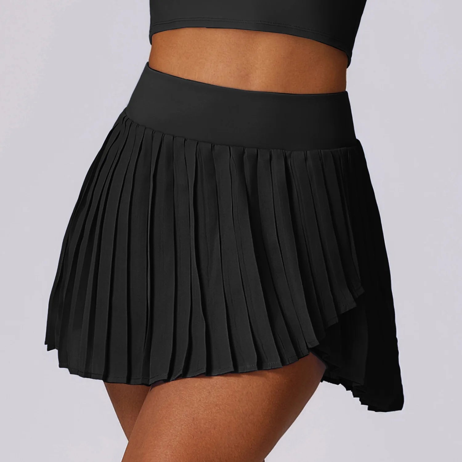 Solid Sports Running & Dance Skirt