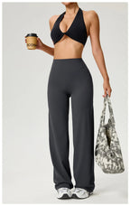 NLW Second-Skin Flared Leggings – Ultra-Elastic High-Waist Studio Yoga Pants
