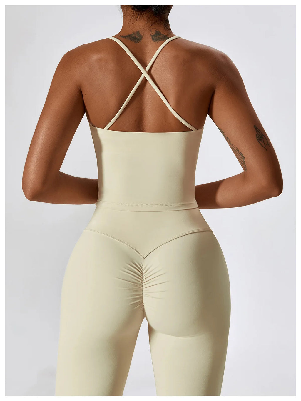 NLW Elite Seamless 2-Piece Yoga Set – High-Performance Compressed Fitness Suit