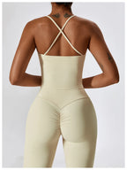 NLW Elite Seamless 2-Piece Yoga Set – High-Performance Compressed Fitness Suit