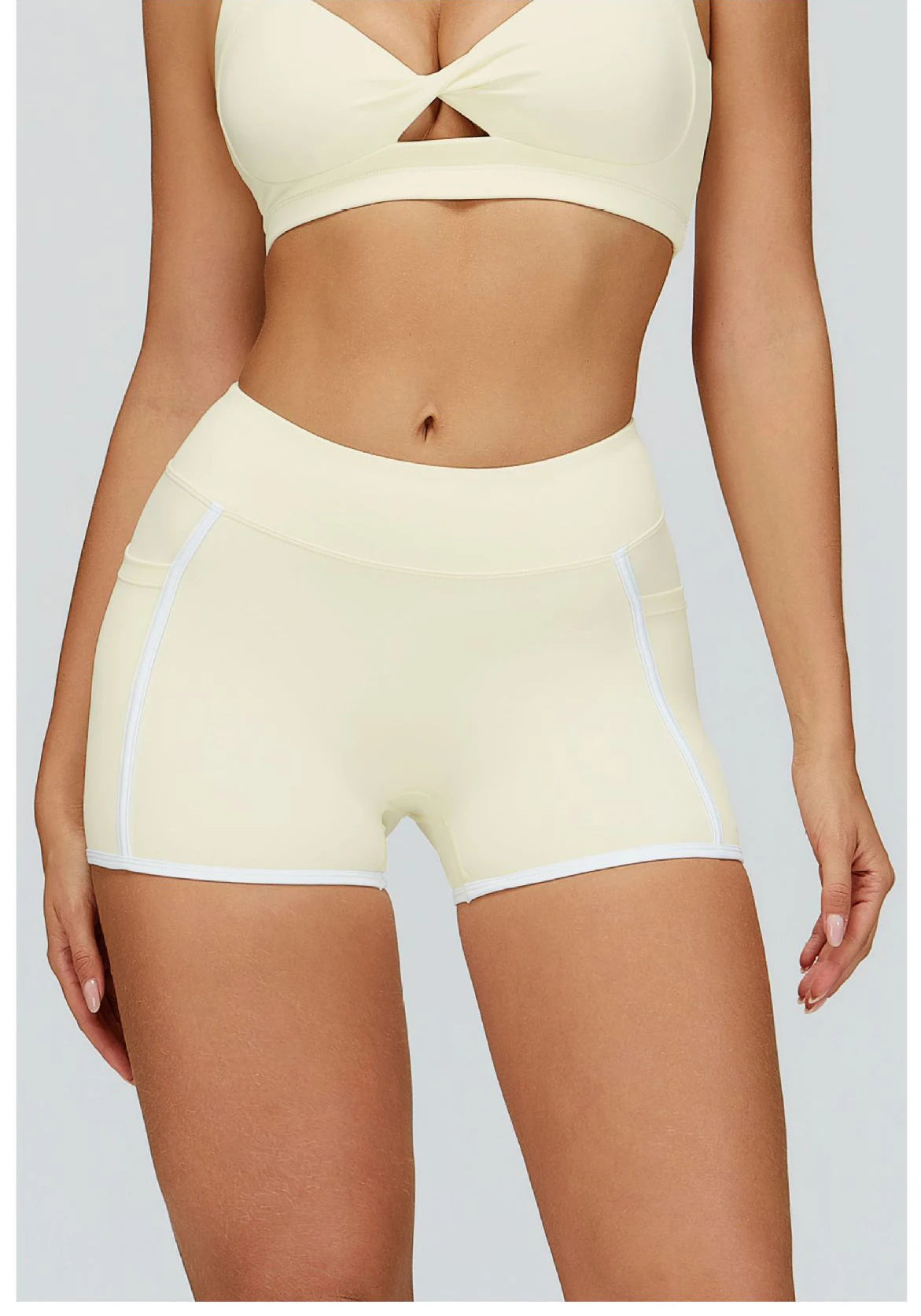 High-Waist Push-Up Yoga Shorts