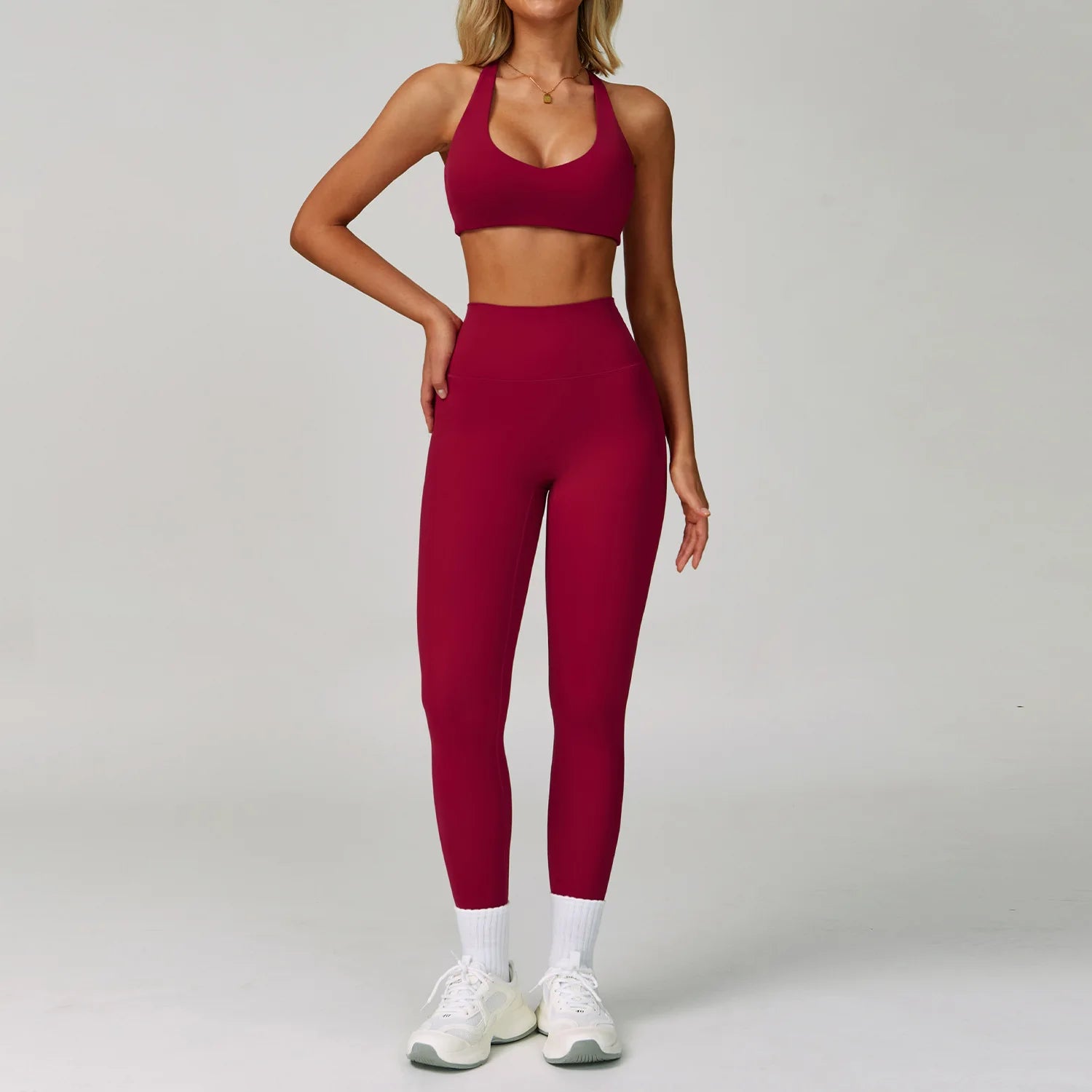 NLW 2-3PCS  Women Fitness Set High Waist