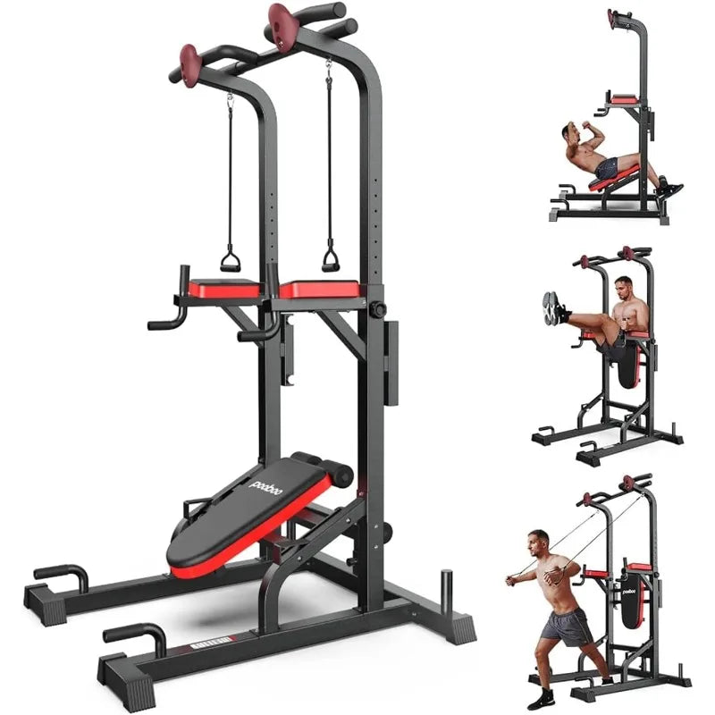 NLW -Pooboo Power Tower Dip Station Pull Up Bar