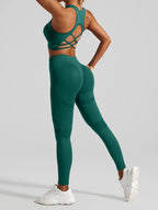 NLW Seamless Sculpt Yoga Set – Sleeveless Quick-Dry Premium Fitness Set