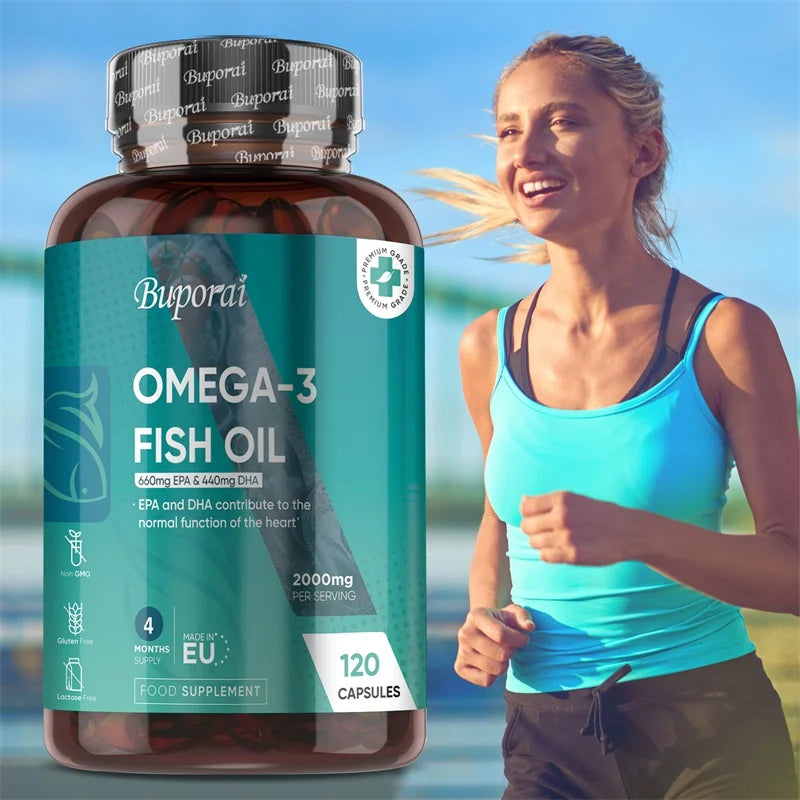 NLW Choice: Pslalae Ultra-Potency Omega 3 Fish Oil (2000mg) – High EPA & DHA for Brain, Vision & Heart Health