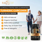 NLW Balincer Turmeric Curcumin with Ginger & Black Pepper – Joint Support & Anti-Inflammatory | 30/60/120 Capsules