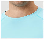 NLW Men Performance UPF 50+ Long Sleeve Shirt – Stretchy Quick-Dry Training Tee
