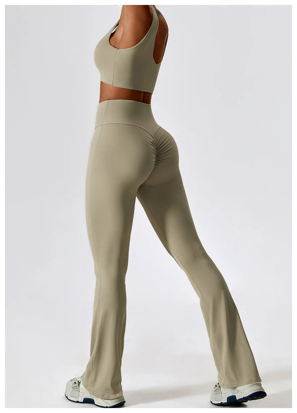 NLW Elite Seamless 2-Piece Yoga Set – High-Performance Compressed Fitness Suit