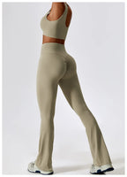 NLW Elite Seamless 2-Piece Yoga Set – High-Performance Compressed Fitness Suit