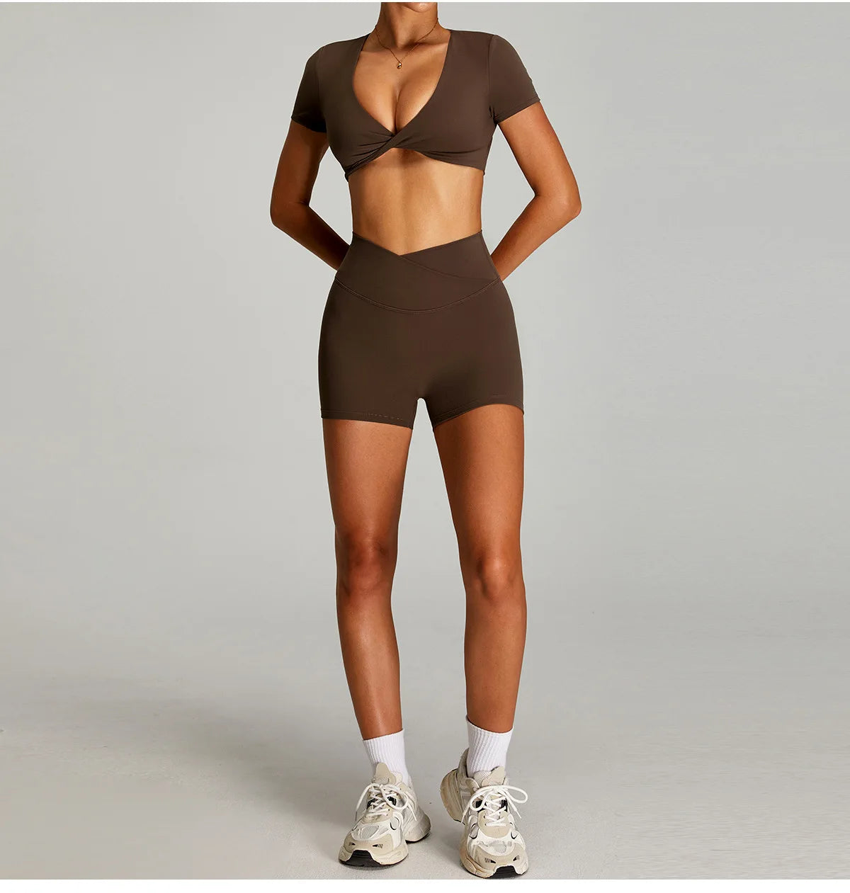 Sexy Short-Sleeve Workout & Yoga Tee
