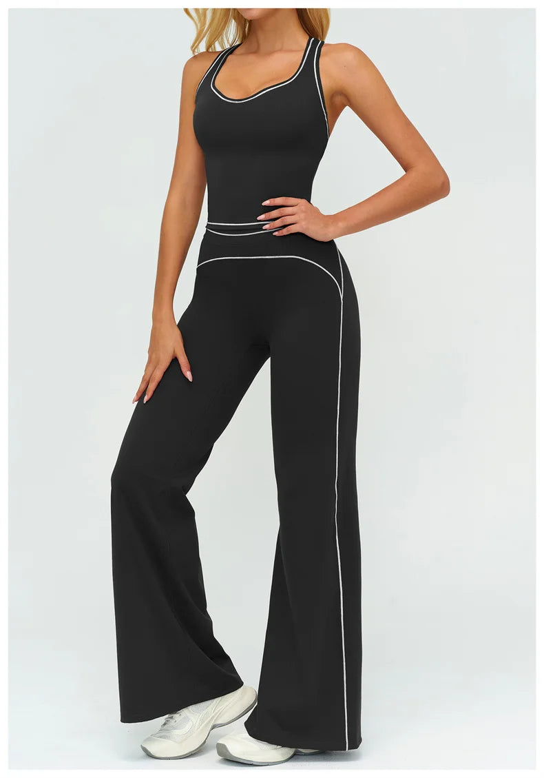 NLW Buttery-Soft V-Back Yoga Set - 2-Piece