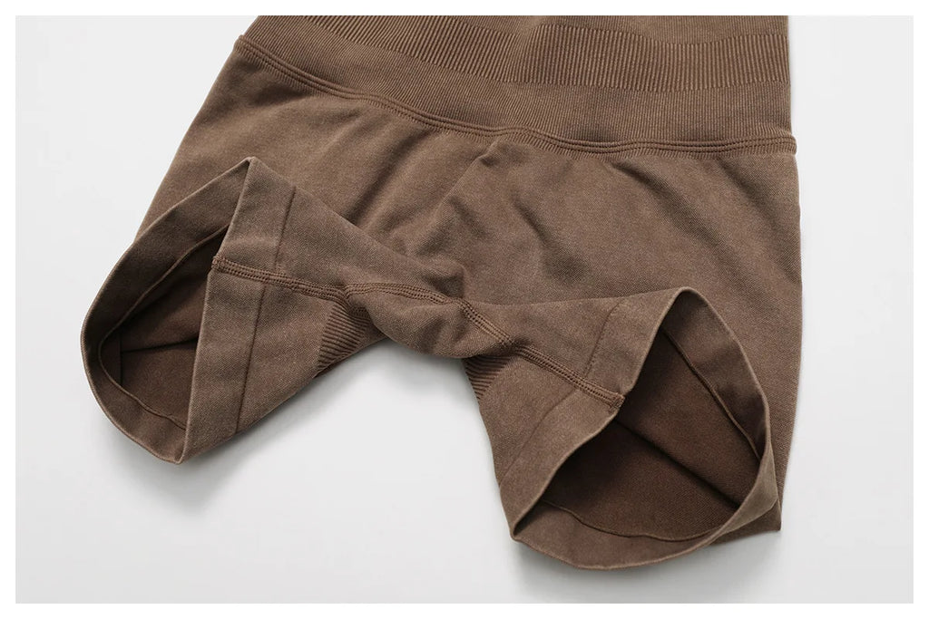 Sand Washed Seamless Yoga Shorts | High-Waist Butt-Lift Workout Shorts