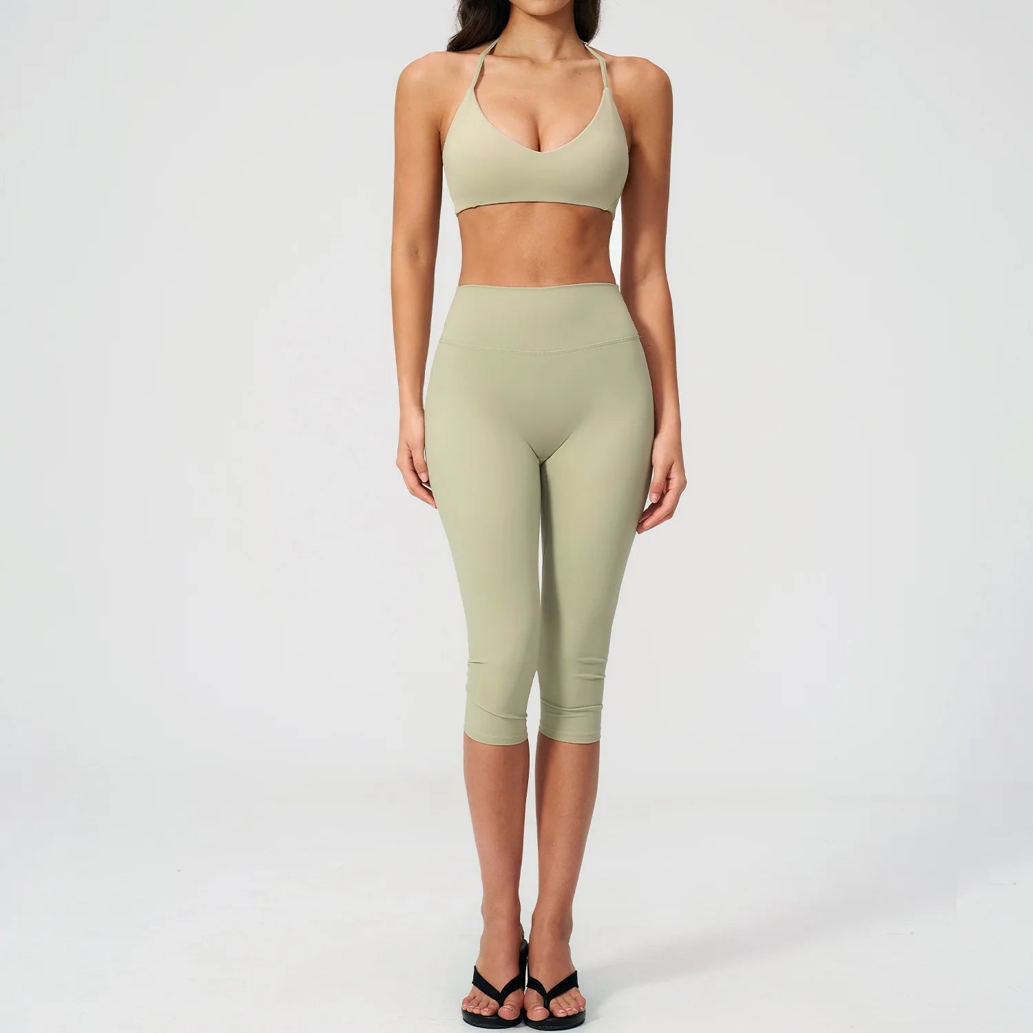 NLW- 2-Piece Seamless Capri Workout Set