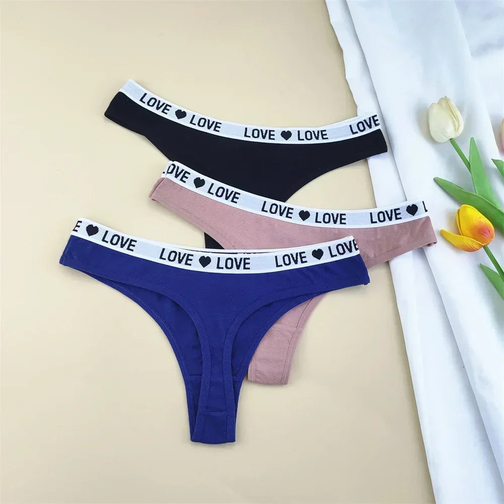 NLW -Love Cotton Thong Pack (3-Pack)