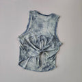 NLW Artistic Tie-Dye Sleeveless Gym Top – Breathable Mesh Back Yoga Vest