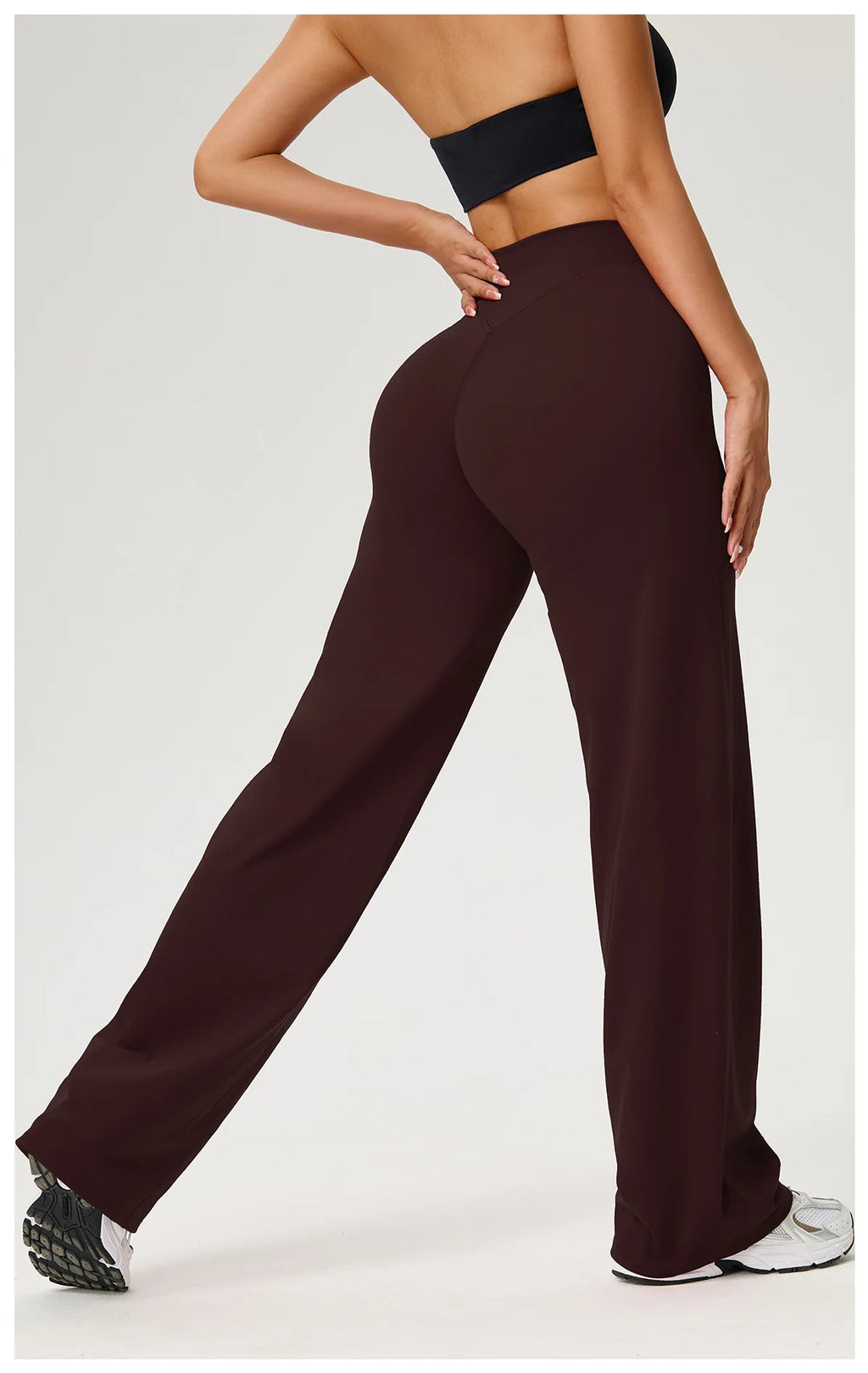 NLW Second-Skin Flared Leggings – Ultra-Elastic High-Waist Studio Yoga Pants