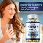 NLW Choice: Pslalae Premium Omega 3 Fish Oil Capsules (1000mg) – High-Potency EPA & DHA