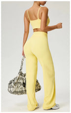 NLW Second-Skin Flared Leggings – Ultra-Elastic High-Waist Studio Yoga Pants