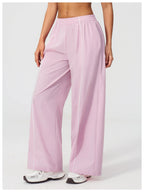 Loose Fit Contrasting Lines Sports Pants | Women's UV-Protection Yoga & Fitness Pants