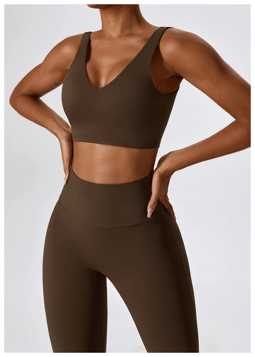 NLW Elite Seamless 2-Piece Yoga Set – High-Performance Compressed Fitness Suit