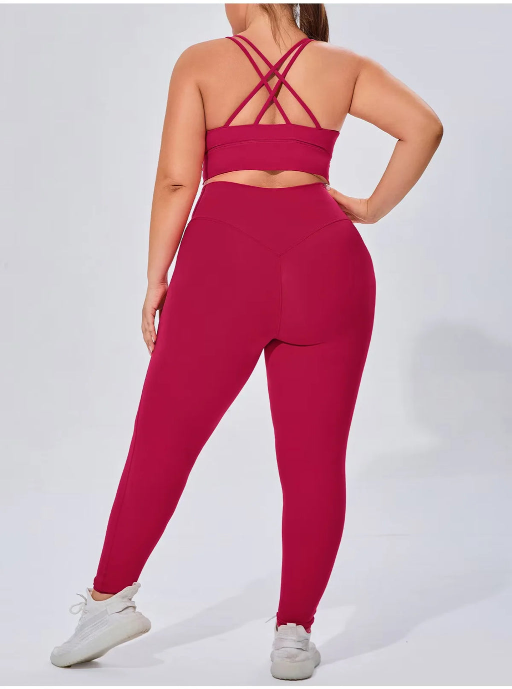 NLW Plus Seamless 2-Piece Fitness Set – High-Performance Quick-Dry Workout Suit