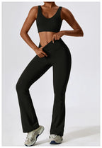 NLW Elite Seamless 2-Piece Yoga Set – High-Performance Compressed Fitness Suit