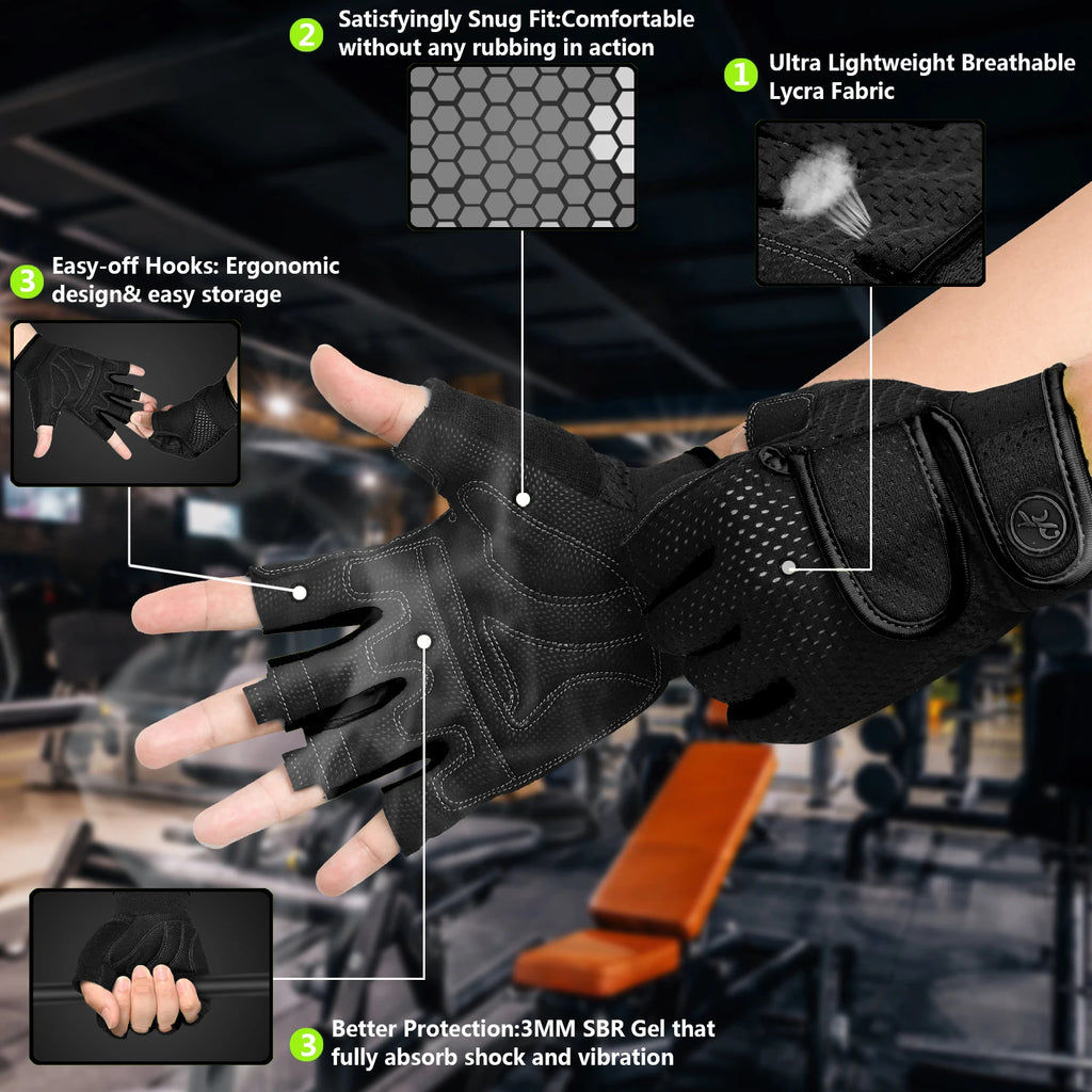 NLW Unisex Full-Palm Protection Fitness Gloves