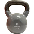 NLW Premium Cast Iron Vinyl-Coated Kettlebell – Floor-Protecting Home Arm & Core Trainer