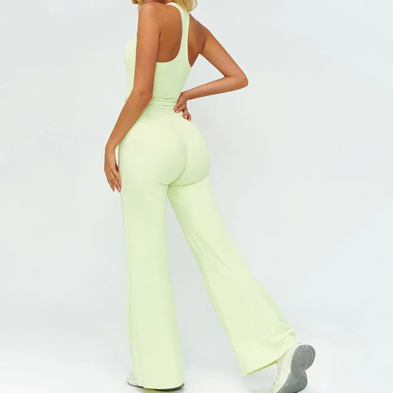 NLW Buttery-Soft V-Back Yoga Set - 2-Piece