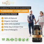 NLW Balincer Turmeric Curcumin with Ginger & Black Pepper – Joint Support & Anti-Inflammatory | 30/60/120 Capsules