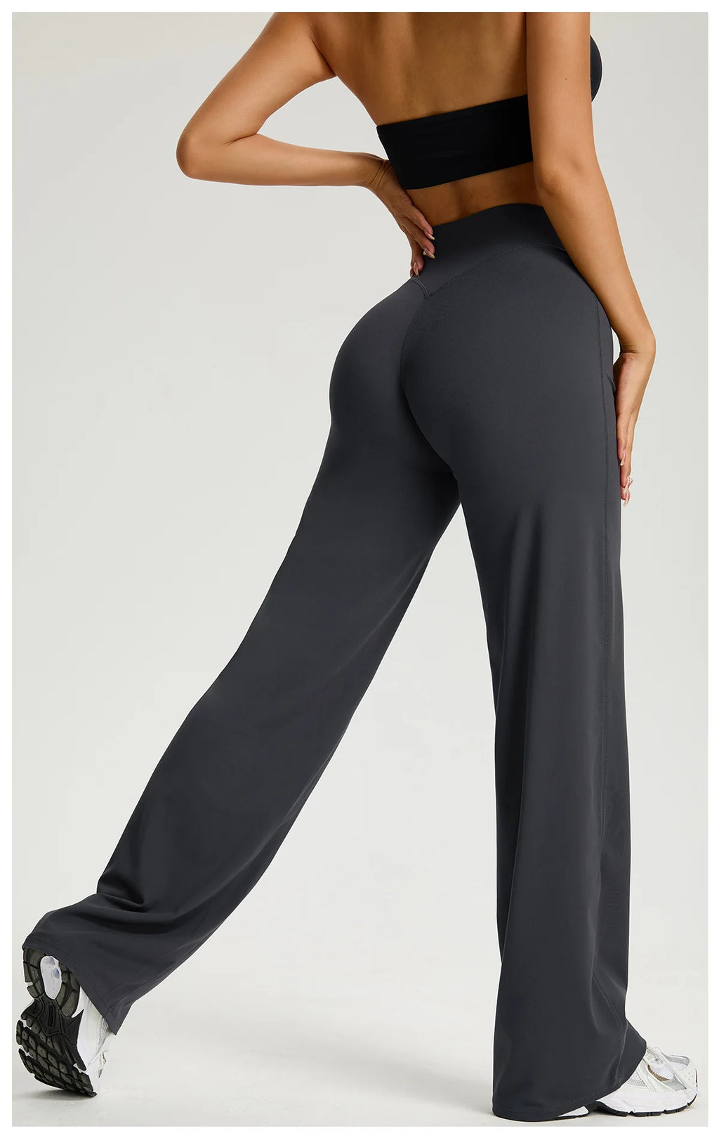 NLW Second-Skin Flared Leggings – Ultra-Elastic High-Waist Studio Yoga Pants