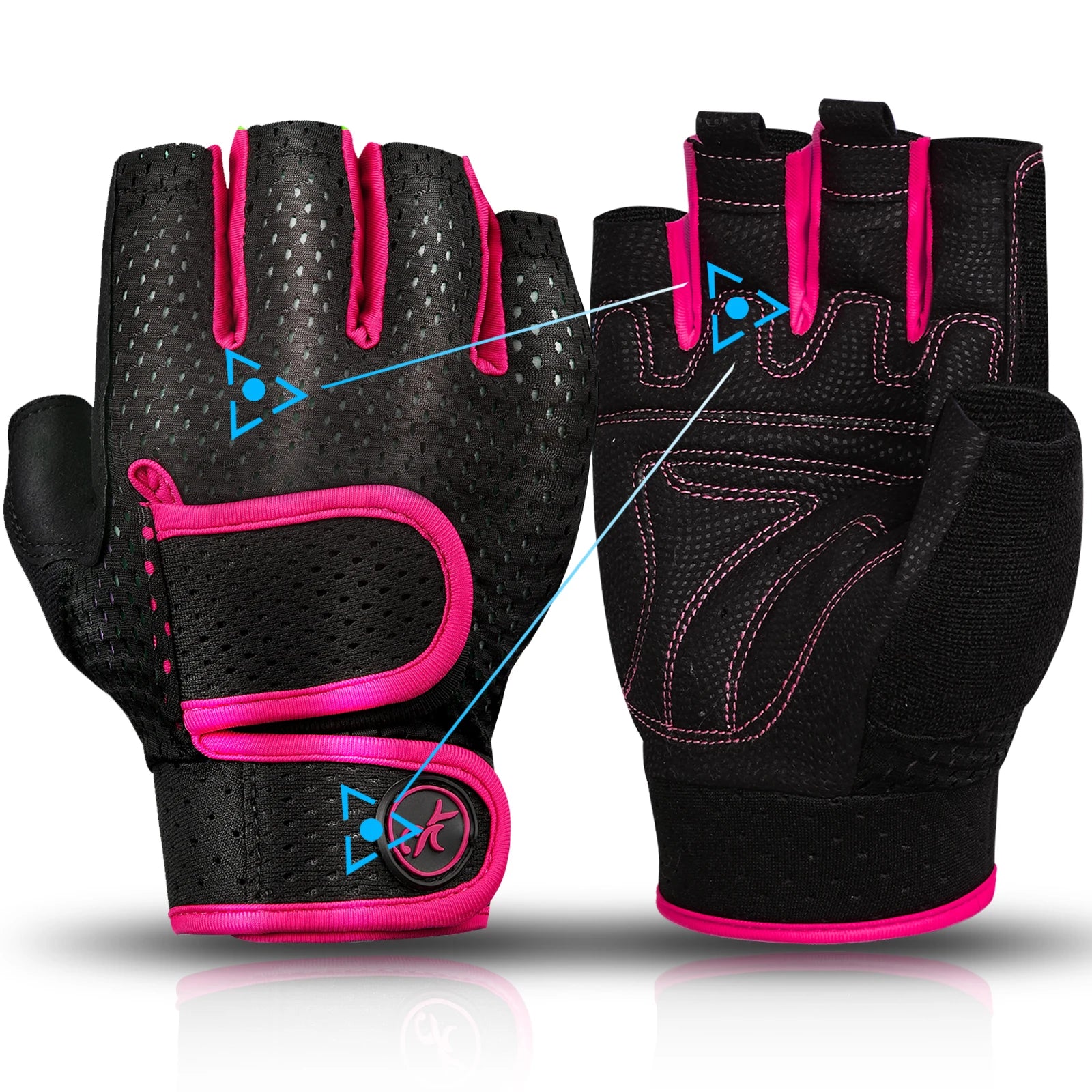 NLW Unisex Full-Palm Protection Fitness Gloves