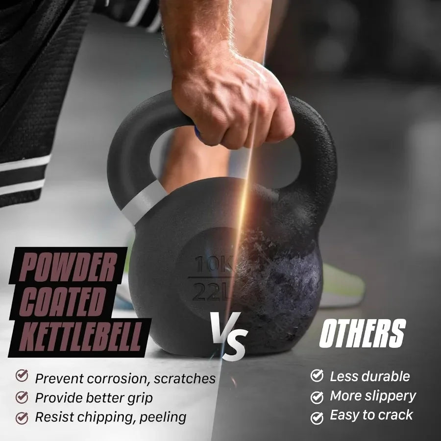 NLW Premium Cast Iron Kettlebell | Strength Training Equipmen