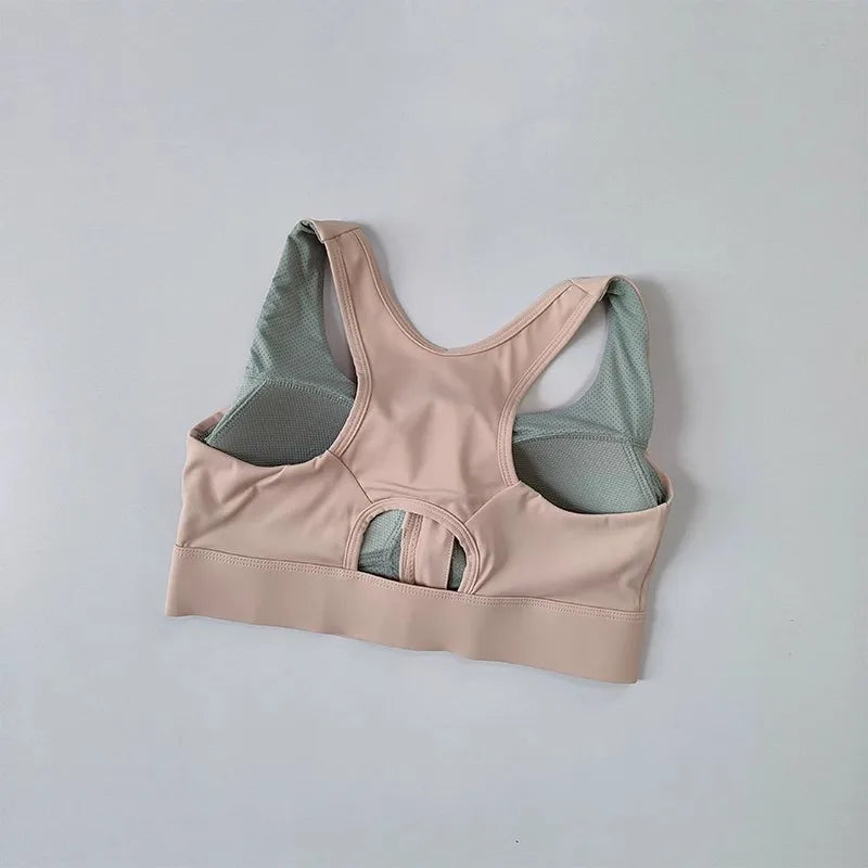 NLW High Impact Front Zipper Sports Bra