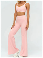 NLW Buttery-Soft V-Back Yoga Set - 2-Piece