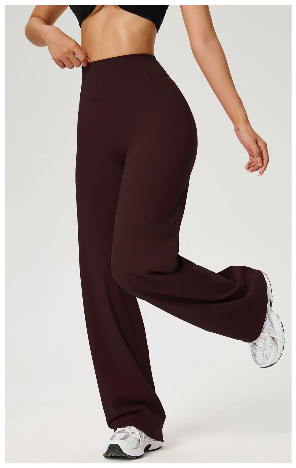NLW Second-Skin Flared Leggings – Ultra-Elastic High-Waist Studio Yoga Pants