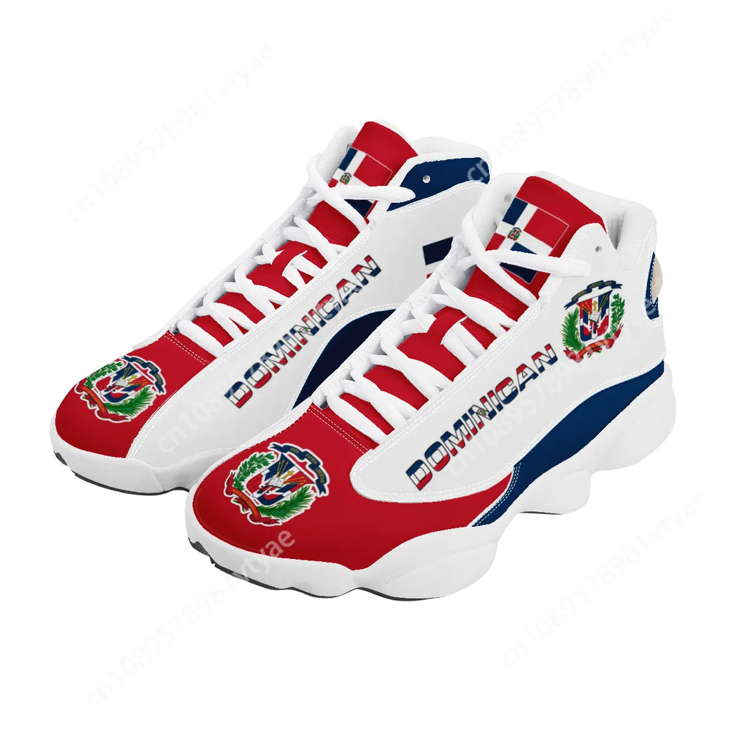 NLW "Orgullo" Dominican Heritage Basketball Shoes – Custom Print-On-Demand Sneakers