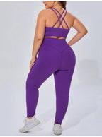 NLW Plus Seamless 2-Piece Fitness Set – High-Performance Quick-Dry Workout Suit